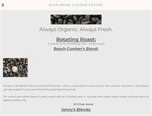 Tablet Screenshot of jennybeancoffee.com